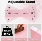 TEAMIX Pink Dual Monitor Stand Riser - Image 6