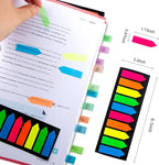 Golcellia Fluorescent Translucent Sticky Note Flags, Arrow Sticky Notes - Image 2