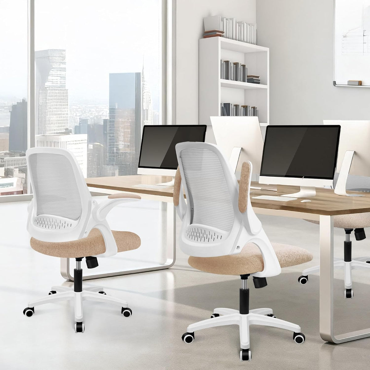 neo chair office desk chair, ergonomic mesh with, front angle view