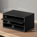 Ballucci Paper Organizer, 3-Tier Stackable Wood Desk Organizer, Document File - Image 3