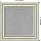 Amanti Art Silver Framed Magnetic Board 22x22 Small Vision Board - Image 2