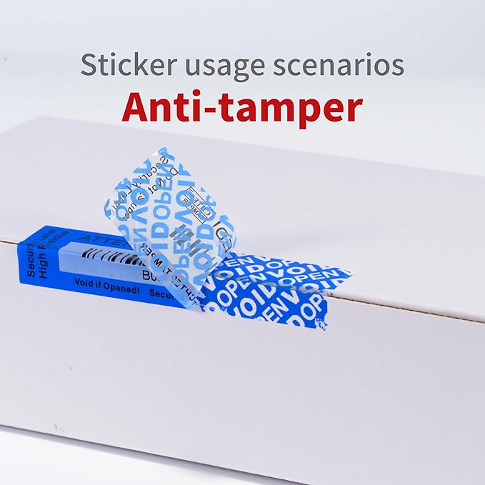ChtepTamper 100 Pieces Total Transfer Tamper-Evident Stickers Security Labels - Image 5