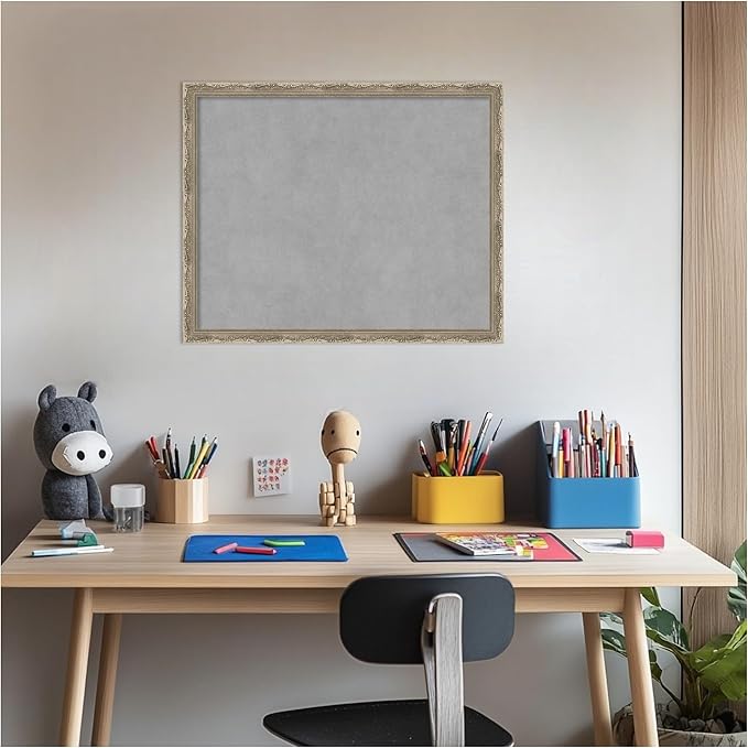 Amanti Art Silver Framed Magnetic Board 18x22 Small Vision Board - Image 5
