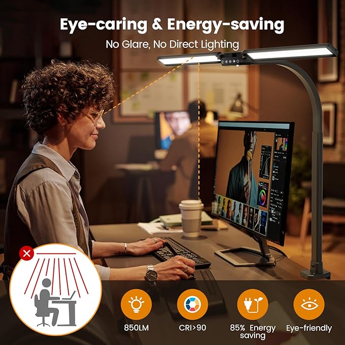 SIBRILLE LED Desk Lamp for Home Office - Image 5