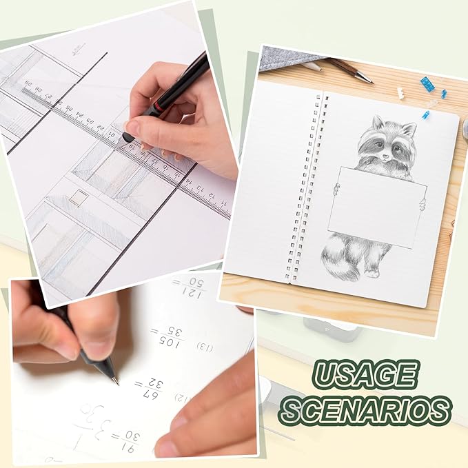 PATIKIL 800Pcs HB Mechanical Pencil Lead, 0.7mm Black Lead Refill Break - Image 6