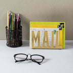 MyGift Mail Holder Organizer Countertop Modern Golden Metal - Image 3