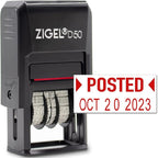 ZIGEL D50 Date Stamp with Posted by ZIGEL