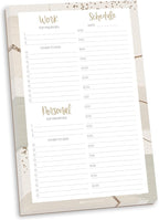 bloom daily planners Timed Work & Personal To Do List Planning Pad by bloomdailyplanners