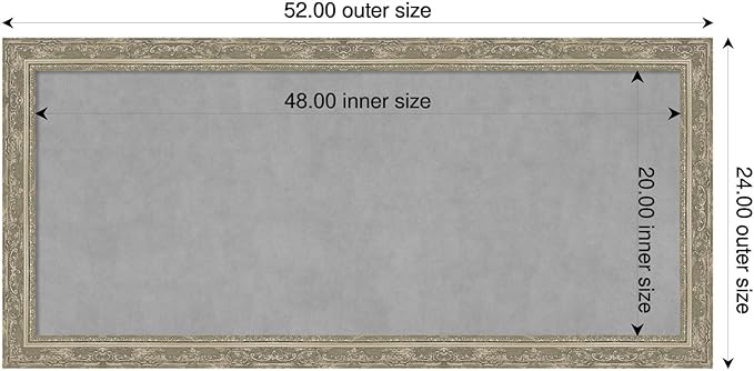 Amanti Art Silver Framed Magnetic Board 24x52 Oversize Vision Board - Image 2