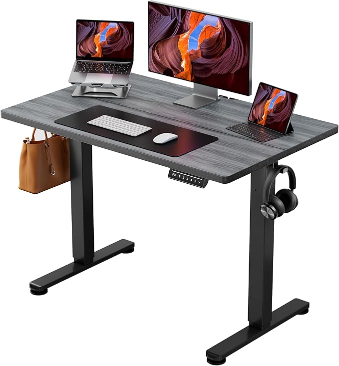 ErGear Small Height Adjustable Electric Standing Desk, 40 x 24 Inches Sit Stand by ErGear