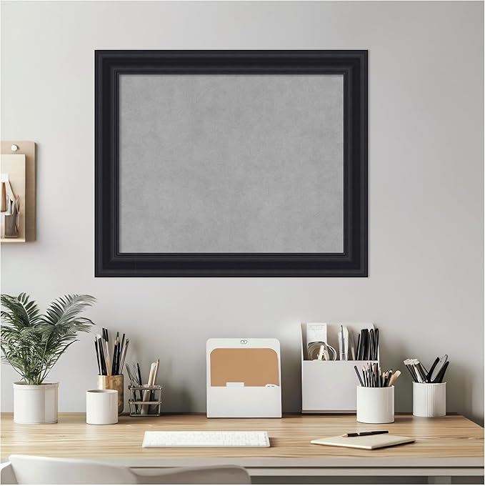 Amanti Art Black Framed Magnetic Board 20x24 Small Vision Board - Image 6