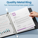 SUNEE 3 Ring Binders 1 Inch 12 Pack - Image 2