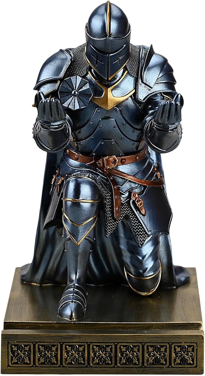 Amoysanli Medieval Armored Warrior Wearing Outerwear, Mobile Phone Stand Knight - Image 4