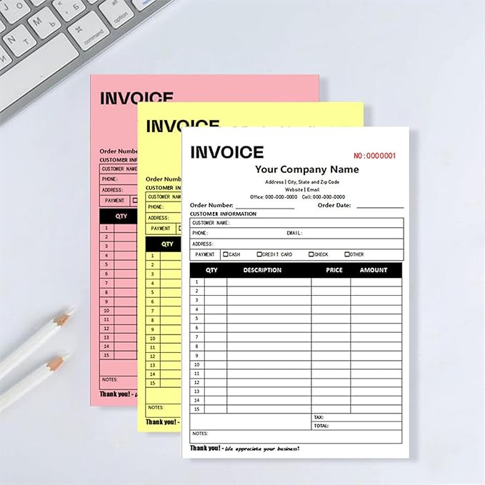 Custom Invoice Book in 3-Part /2-Part Receipt Book - Image 5