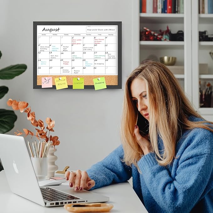 Dry Erase Calendar for Wall, 17x13 Inches Calendar Whiteboard for Wall - Image 7