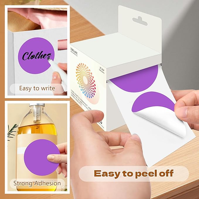 3 Inch Round Color Coding Labels - Image 4