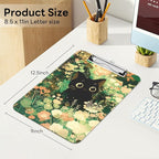 Luminzo Plastic Cute Clipboard Low-Profile Metal Clip, A4 Letter Size 9 x 12.5 - Image 2