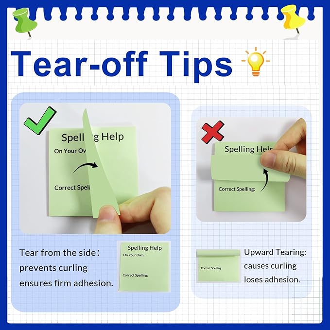 BEXOA EDC Bulk Personalized Sticky Notes 3"x3" - Image 3