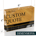 Personalized Gifts, Custom Quote Block Letter Board, Crystal-Clear Acrylic - Image 8