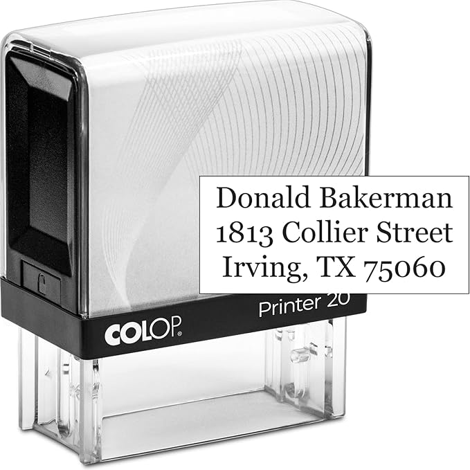 COLOP Small Size Self Inking Custom Text Stamp by Rubber+Stamp+Creation