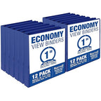 Samsill 1 Inch 3 Ring Binders, Made in USA, Economy Round Ring, 200 Sheet by Samsill