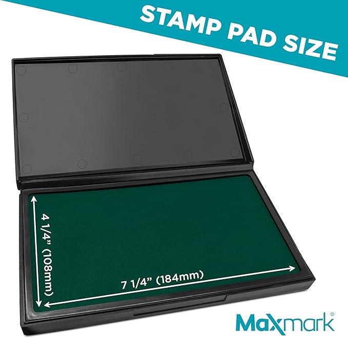 MaxMark Large Green Stamp Pad - Image 3