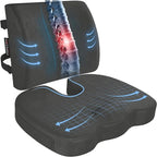 FORTEM Seat Cushion, Office Chair Cushion, Lumbar Support Pillow by FORTEM