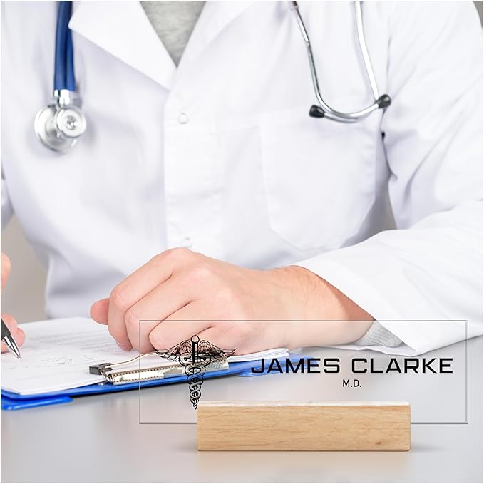 Custom Business Logo Desk Name Plate - Image 4