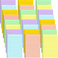 24 Pack Lined Sticky Notes 4X6 in Self Sticky Note Pads Colorful Post Stickies by Beieverluck