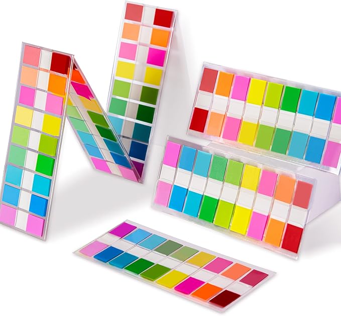 Golcellia 756 Pieces Transparent Sticky Notes Page Markers Book Tabs Page Tabs by Golcellia