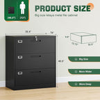 Letaya Lateral 3 Drawer File Cabinets - Image 3