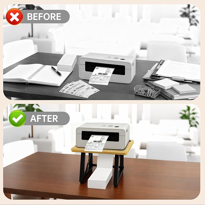 Label Holder for Thermal Printer, Sticker Rolls and Fan-fold Dispenser Holder - Image 5