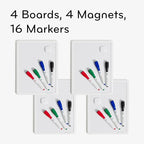 U Brands Contempo Magnetic Dry Erase Board White Board Bundle, 8.5" x 11" - Image 3