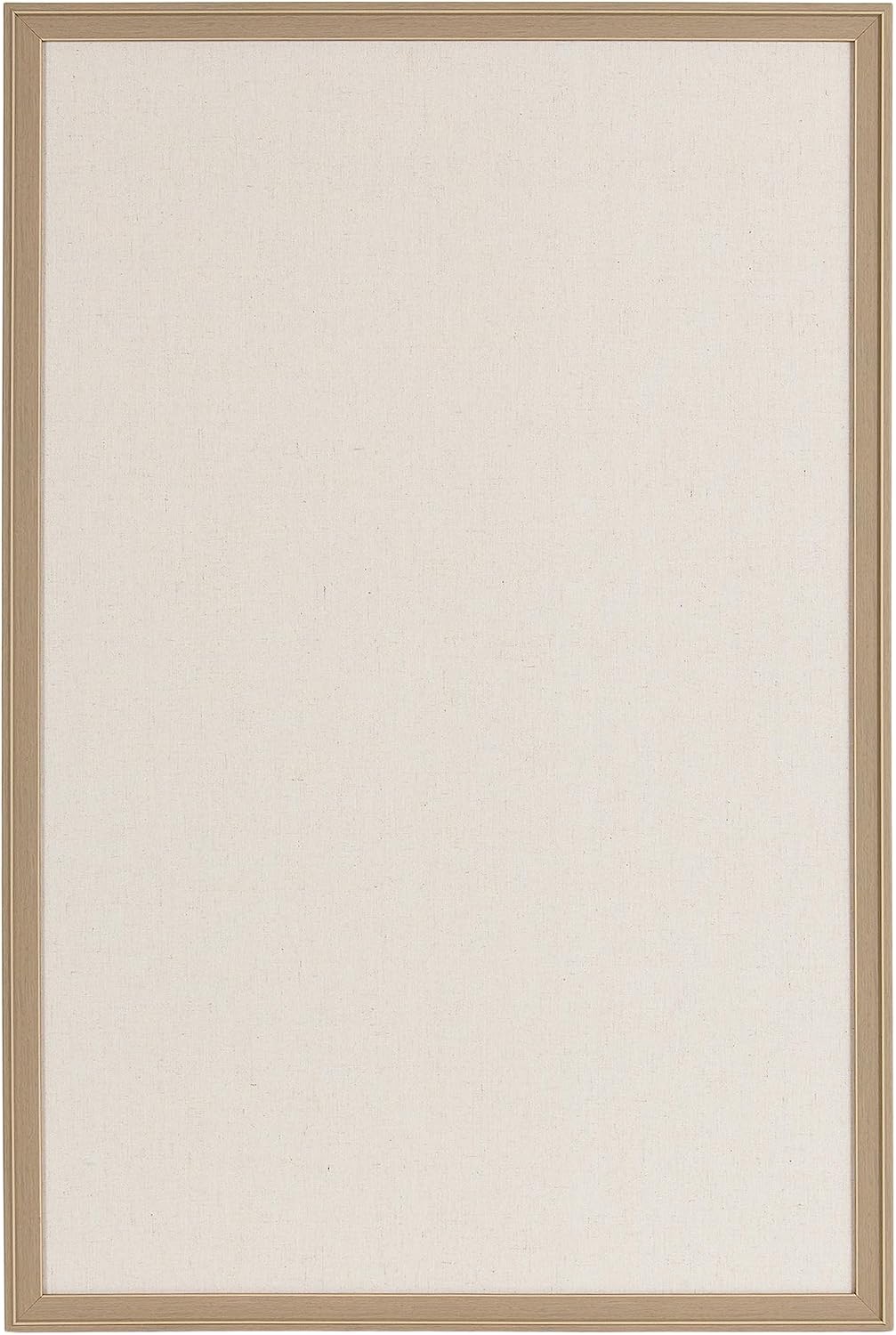 Kate and Laurel Oakhurst Rectangle Framed Linen Fabric Pinboard; 24 x 36; Lig...