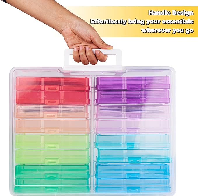 Find Scrapblooms 4×6 Photo Storage Box, Plastic photo keeper - Image 5