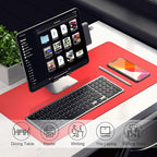 Leather & Suede Desk Cover | Non-Slip Large Mouse Pad | Waterproof Office & - Image 5