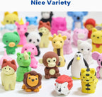 Gomimeor 65 Pcs Animal Erasers for Kids, Pencil Erasers Bulk, Cute Animal - Image 7