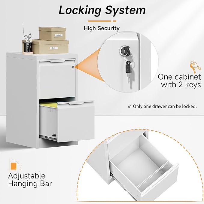 Bestoo 2-Drawer File Cabinet - Image 6