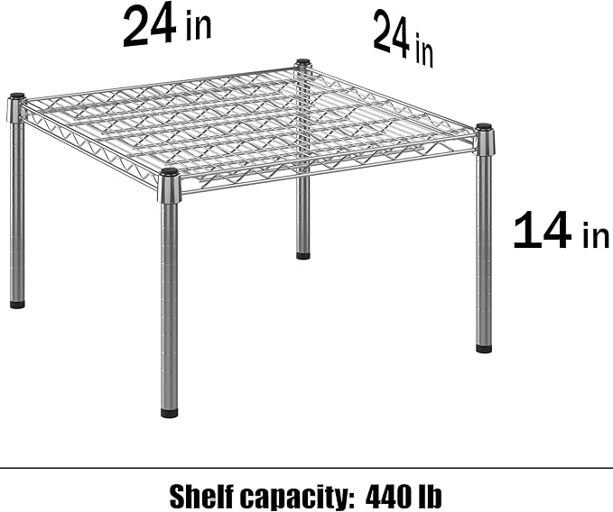 Regal Altair 24" Deep x 24" Wide x 14" Height Wire Shelving Kit | 1-Tier | NSF - Image 3
