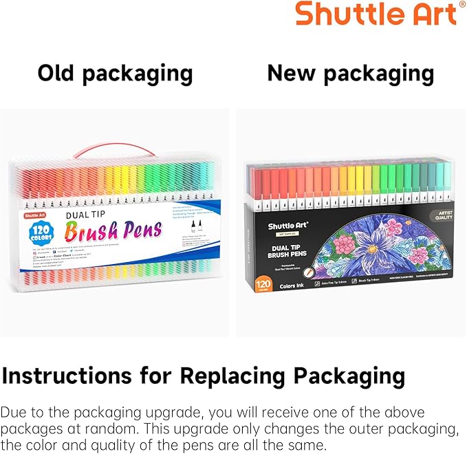 120 Colors Dual Tip Brush Marker Pens - Image 2