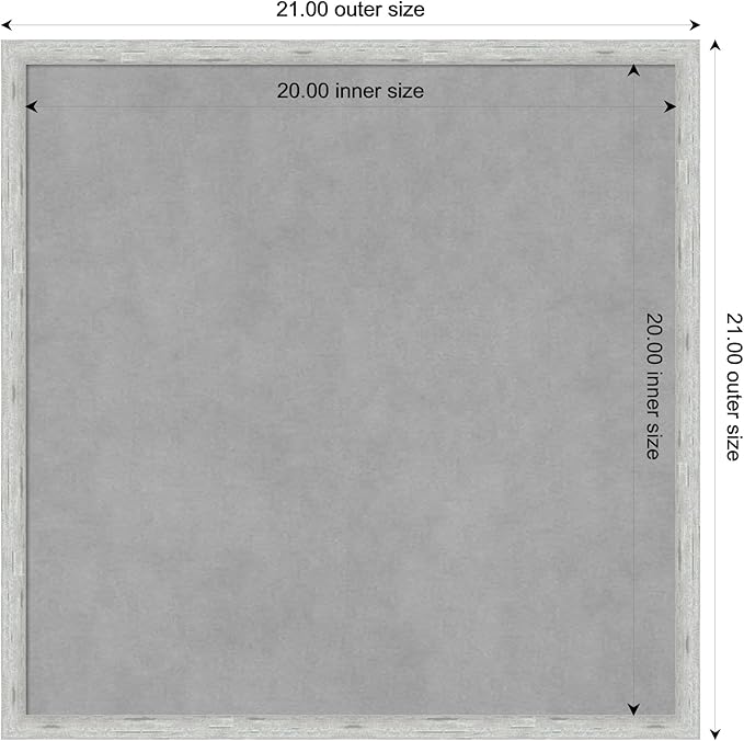 Amanti Art Silver Framed Magnetic Board 21x21 Medium Vision Board - Image 4