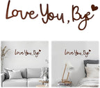 Home Decor Brown Love You Bye Wood Sign Boho Decor Wall Decor Express Love and by BADAO