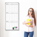Lincia 36" x 18" Double Sides Dry Erase Calendar - Image 4
