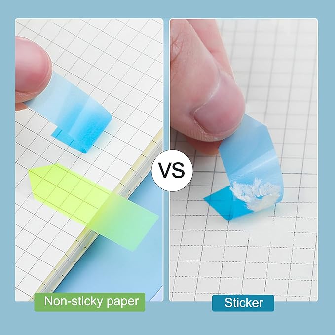 Golcellia Fluorescent Translucent Sticky Note Flags, Arrow Sticky Notes - Image 5