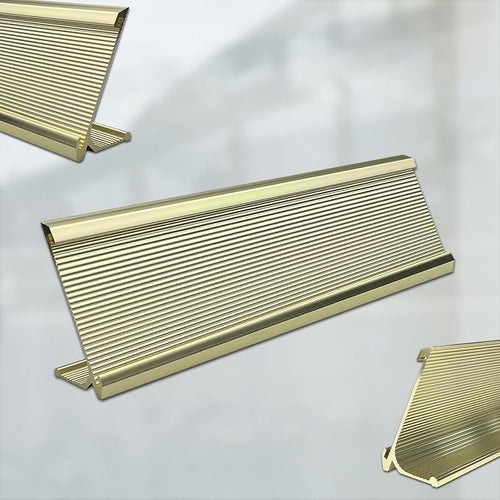 10 Pack 2" x 8" Aluminum Desk Name Plate Holder, Office Name Plate Holder - Image 2