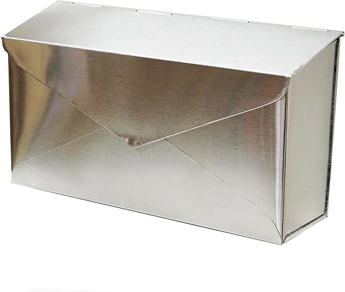 NACH Mailboxes for Outside Wall Mount, 12.5 x 5 x 10 inch, Stainless Steel Mail by NACH