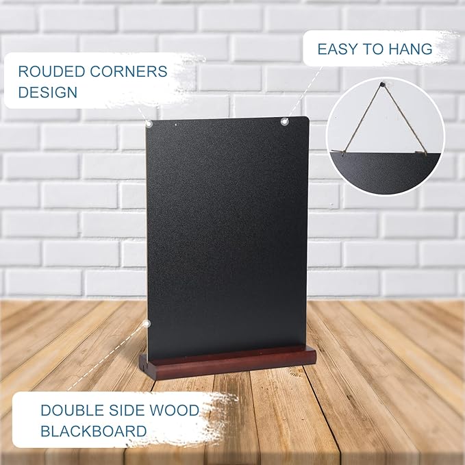 11.7x16.5 Inch Tabletop Chalkboard - Image 2