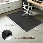 Bsmathom Office Chair Mat for Hardwood Floor, 36" x 48" Desk Computer Chair Mat for Hard Wood and Tile Floor, Anti-Slip Hard Floor Protector Chair Mat, PVC Mat Desk Rug for Office Home, Black