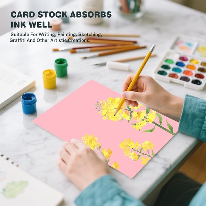 Cardstock 8.5 X 11, 40 Sheets, 75lb/ 200gsm Copy Paper, Cardstock Printer Paper - Image 6
