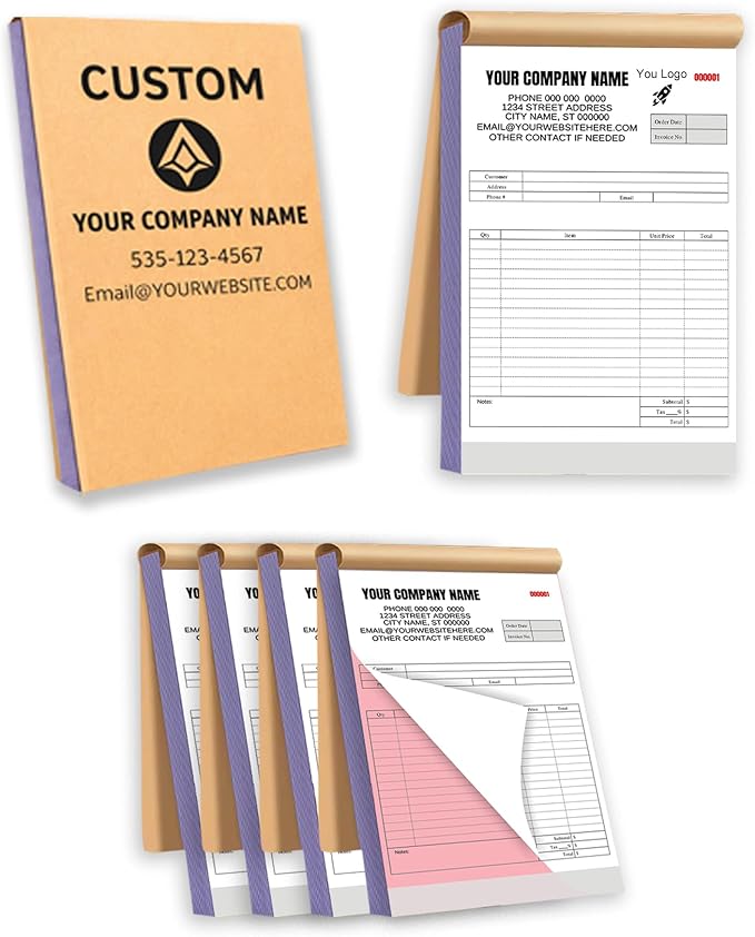 Custom Carbonless Invoice Book by LiDuoMi